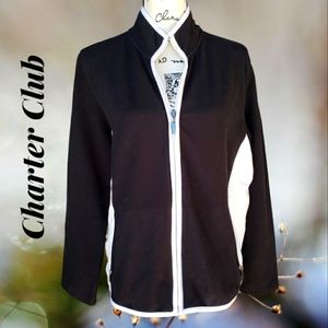Charter Club Black Slimming Jacket